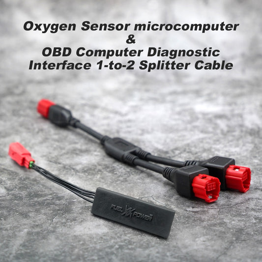 2021-later 121 Touring Softail Exhaust Oxygen Sensor Microcomputer OBD Computer Diagnostic Interface 1-to-2 Splitter Cable