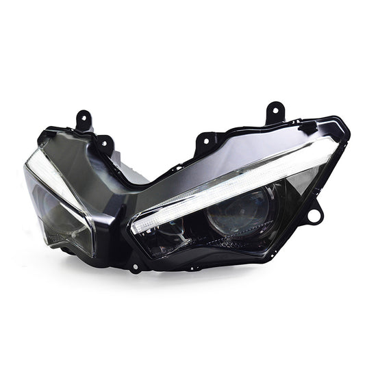 Kawasaki Ninja 400 2018+ Full LED Headlight Assembly New Condition Blue/Green Light ABS Motorcycle LED Headlamp with Clear Lens
