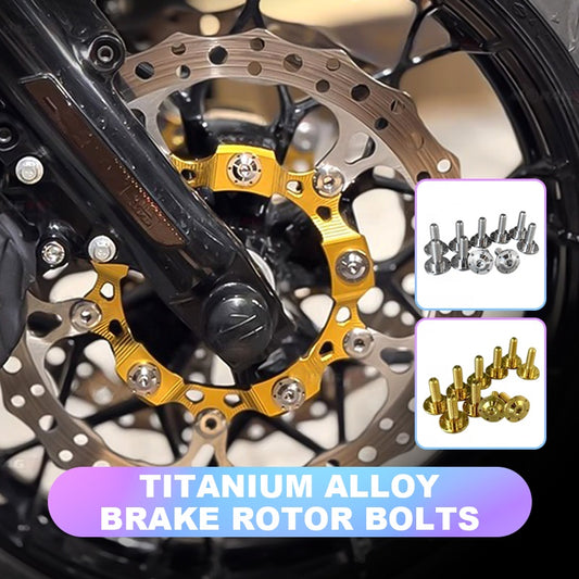 2014-2023 Touring Road Glide/Street Glide Large 5-Bolt Pattern Gold Titanium Alloy Brake Rotor Bolts Motorcycle Accessories