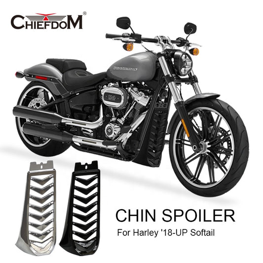 Black Precision Spoiler Frame Cover Kit for Harley Softail Fairing Radiator Shroud Heat Sink Cover Cooling System Guard