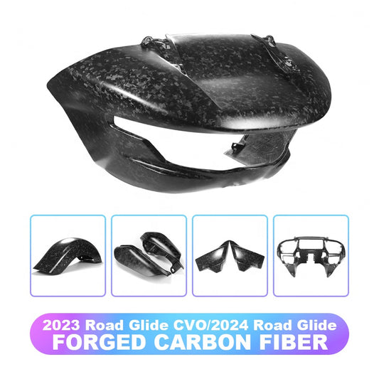 2023 Road Glide CVO 2024 Road Glide Motorcycle Frame Body Parts Accessories Forged Carbon Fiber Rear Tank Elements Compatible