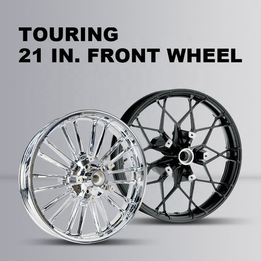 Customized 21-Inch Front Wheels Fit HD 14-later Touring Road Glide, Street Glide, Electra Glide Motor Accessory