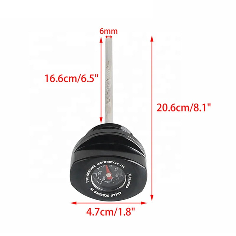 Oil Dipstick with Temperature Gauge for 2017-2024 Touring Road Glide/Street Glide and Electra Glide Motorcycle Accessories
