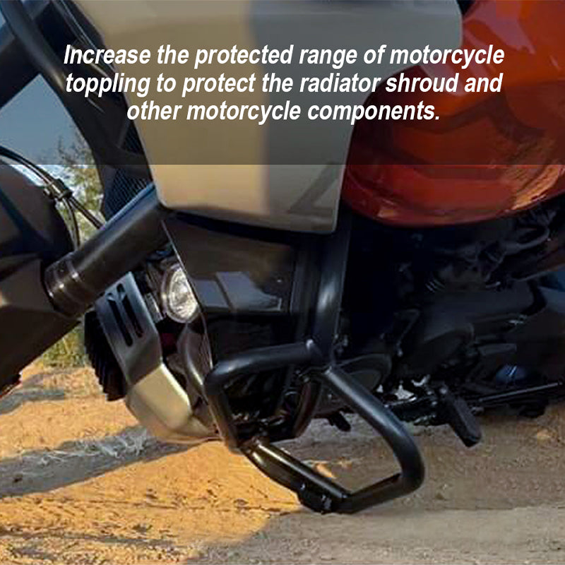 2021-Later HD Pan America 1250 Adventure Touring Highway Peg Kit Gloss Black Engine Bar Guard Flat-Out Bar New Condition Steel
