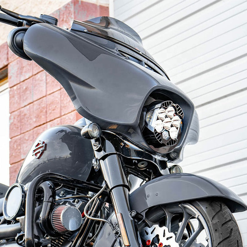 Baja LP6 Headlight Soft Light Wiring Harness for HD Touring 14-23 Street Glide and Electra Glide Mounting Bracket