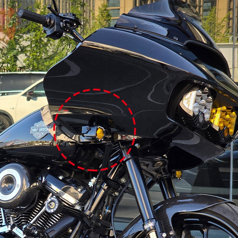 Baja S1 Bracket Kit Fit for HD 2015-later Road Glide Motor Front Turn Signals Mounting Brackets Easy Installation