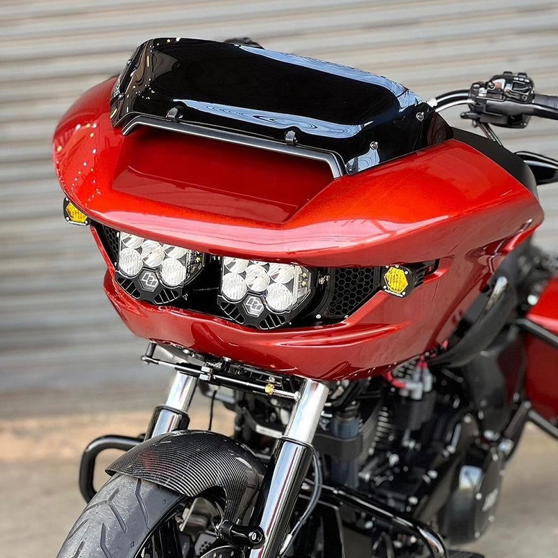 Baja LP6 Headlight and S1 Wiring Harness and Bracket for 2023 HD Road Glide CVO and 2024 Road Glide Motorcycle Frame & Body Part