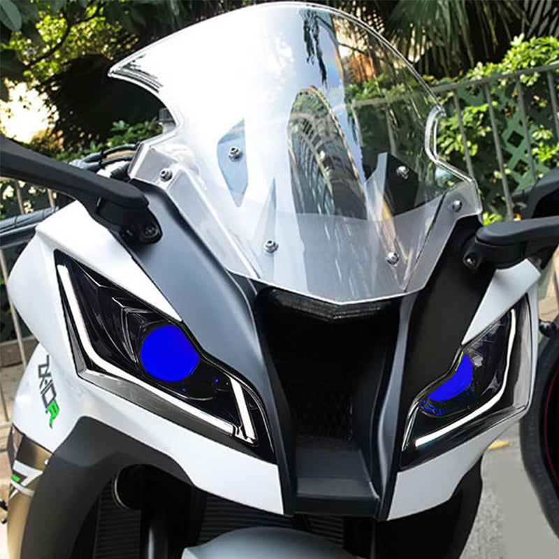 2016-2020 Kawasaki Ninja ZX10R ZX 10R Full LED Front Headlight Assembly Optical Fiber Blue DRL Headlamp for Motorcycles US Stock