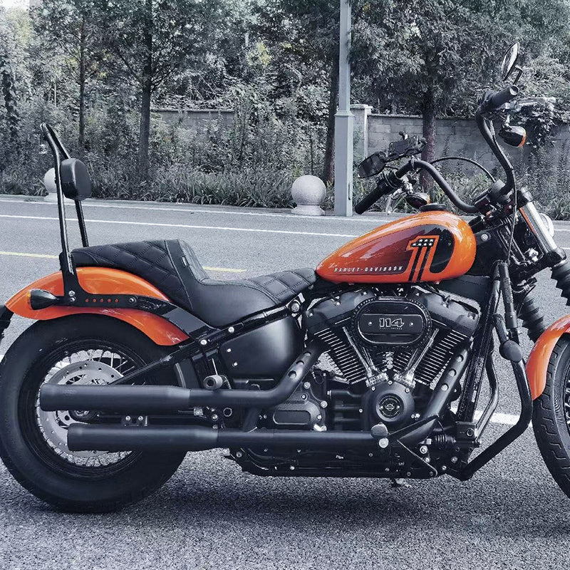 Harleey Davidsonn DS STYLE STEP-UP SEATS Rear Passenger Seat & Backrest for Motorcycles Perfect Fit for Harleyy Softail Models
