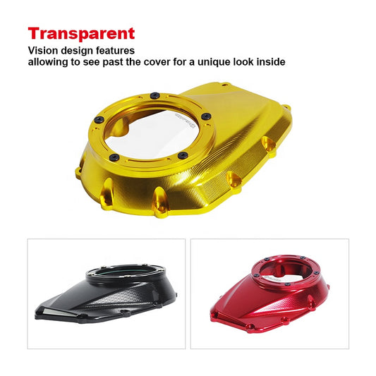 Motorcycle Transparent Cam Cover for HD 17-later Touring and 18-up Softail PB Style Vision Den Engine Clear Camshaft Cover