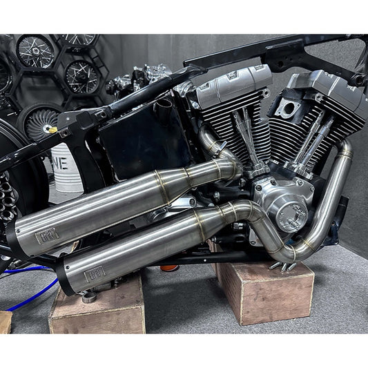 2018-2023 HD Softail New Condition Titanium Alloy 2-into-2 Performance Stainless Steel Motorcycle Exhaust System