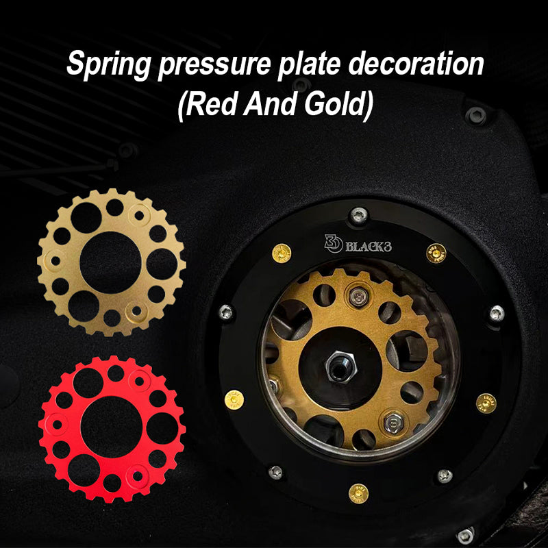 HD Touring Softail Motorcycle Timing Engine Clutch Side Cover Transparent See-Through Derby Cover Plastic Engine Parts Fit