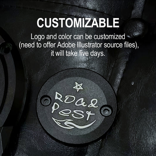 Customized PB Style Timer Cover 17-Later Milwaukee-Eight Motorcycle Fitting HD Touring Softail New Condition Made Aluminum ABS