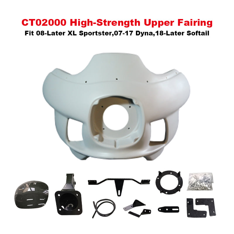 FXRP-Style Motorcycle Fairing Kit Upper Fairing Kit for HD Softail XL Sportster Softail Upper Fairing Kit XL Sportster
