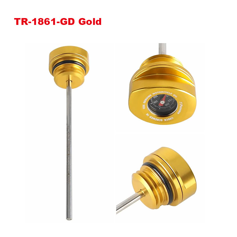 Oil Dipstick with Temperature Gauge for 2017-2024 Touring Road Glide/Street Glide and Electra Glide Motorcycle Accessories