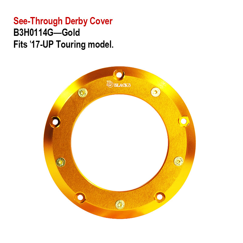 HD Touring Softail Motorcycle Timing Engine Clutch Side Cover Transparent See-Through Derby Cover Plastic Engine Parts Fit