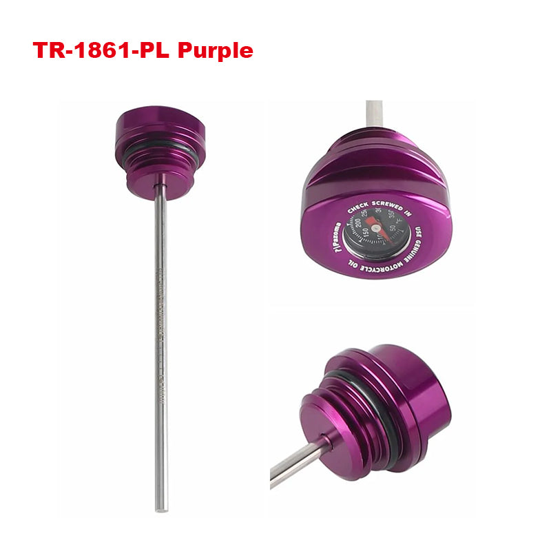 Oil Dipstick with Temperature Gauge for 2017-2024 Touring Road Glide/Street Glide and Electra Glide Motorcycle Accessories