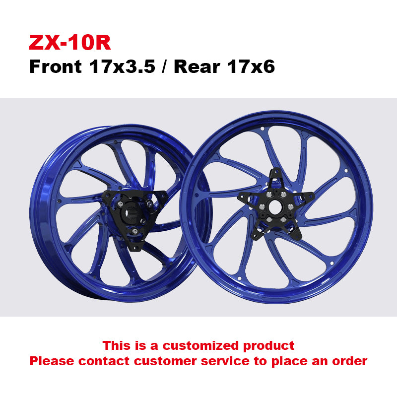 New CNC Aluminum Alloy Customized Wheel Hub for Kawasaki Motorcycle ZX-4R/6R/10R NINJA 400 Z900/1000
