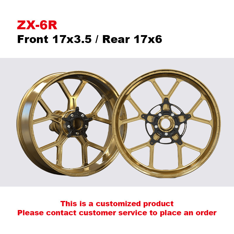New CNC Aluminum Alloy Customized Wheel Hub for Kawasaki Motorcycle ZX-4R/6R/10R NINJA 400 Z900/1000