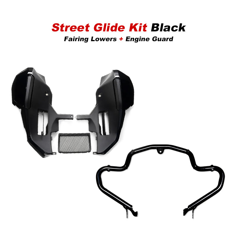 New Lower Fairing 23-later 121CVO 24-later 117 Street Glide Road Glide Wind-cheating Motorcycle Black Control Airflow