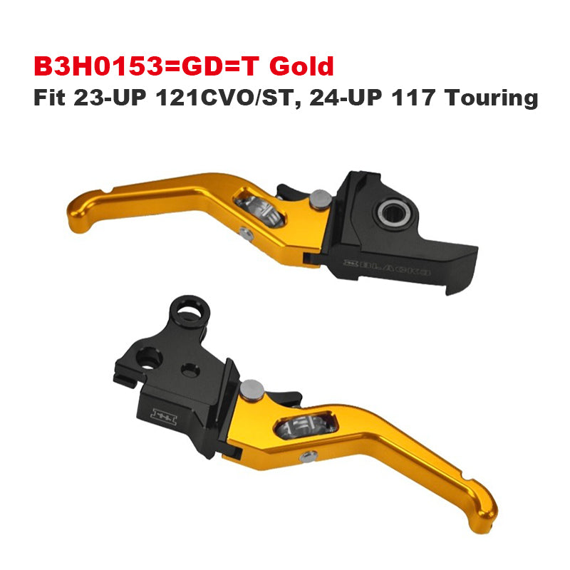 Black3 Adjustable 3-Finger Aluminum Alloy Levers for 121CVO 117 Touring and Softail Motorcycle Colors Accessories