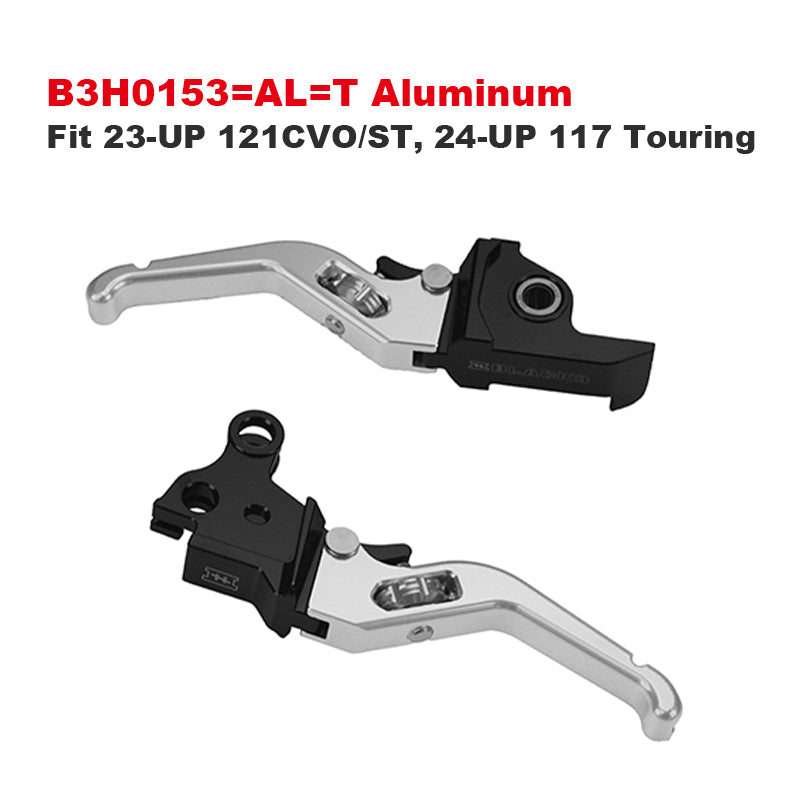 Black3 Adjustable 3-Finger Aluminum Alloy Levers for 121CVO 117 Touring and Softail Motorcycle Colors Accessories