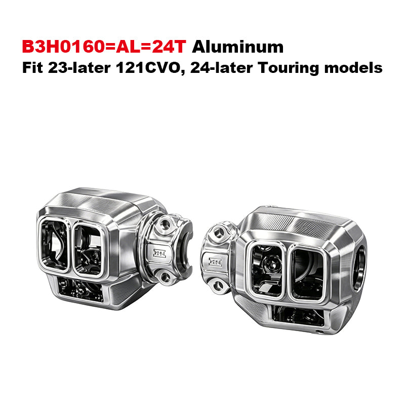 Black3 Aluminum Alloy Switch Housing for H-D 23.5+Touring and 117 Softail Motorcycle-For Replace/Repair