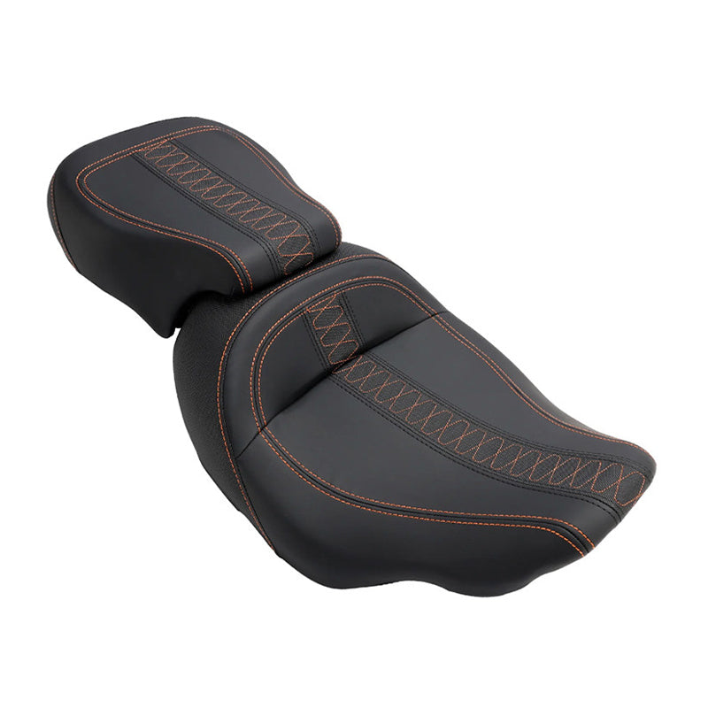 Two-up Leather Driver Passenger Seat Full Set for 2024-later -Davidson Road Glide Street Glide Touring Motorcycle Retrofit