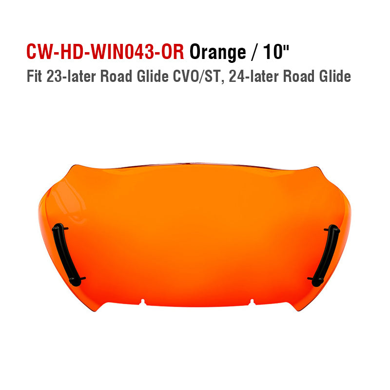 H-D 23.5-later Road Glide 121CVO Motorcycle 10inch Colors Windshield 2024+ FLTRXSTSE Wind Deflector New