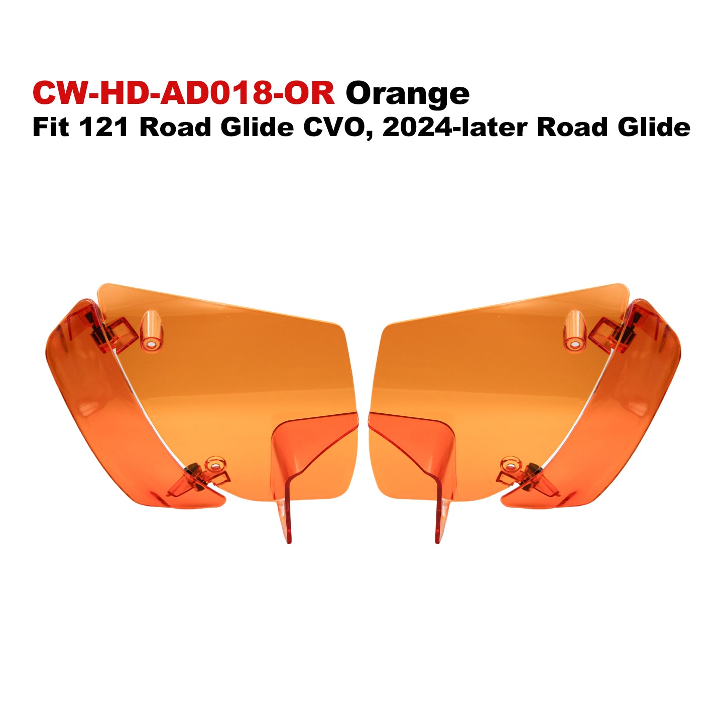 Colors ABS Adjustable Air Deflectors Fit 121/117 Road Glide Motorcycle Fairings Spoiler for Retrofit/Upgrade