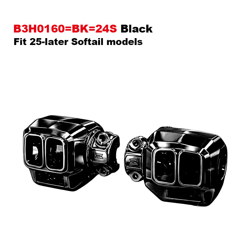 Black3 Aluminum Alloy Switch Housing for H-D 23.5+Touring and 117 Softail Motorcycle-For Replace/Repair