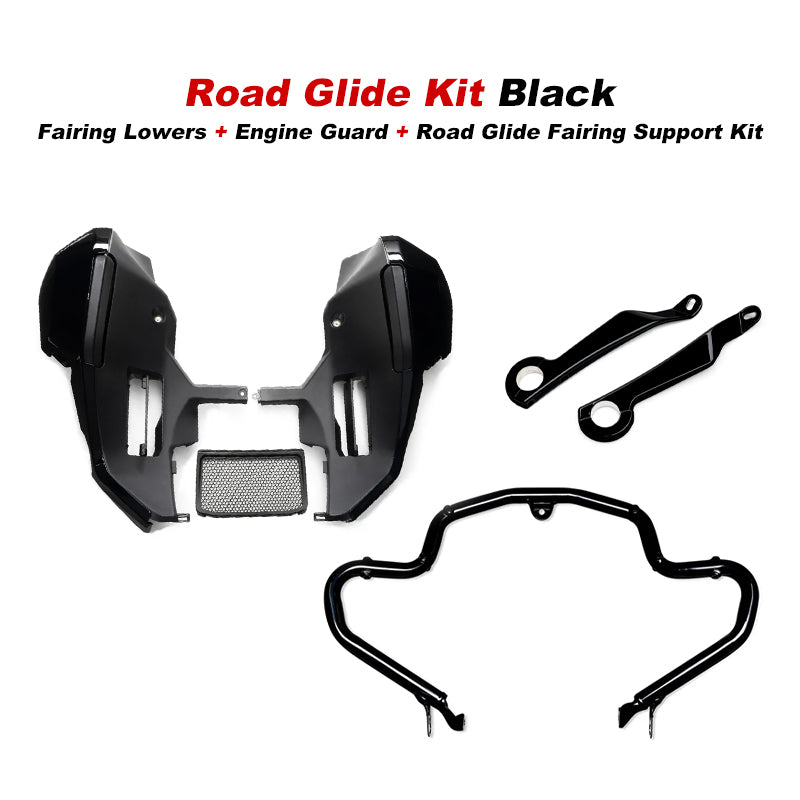 New Lower Fairing 23-later 121CVO 24-later 117 Street Glide Road Glide Wind-cheating Motorcycle Black Control Airflow