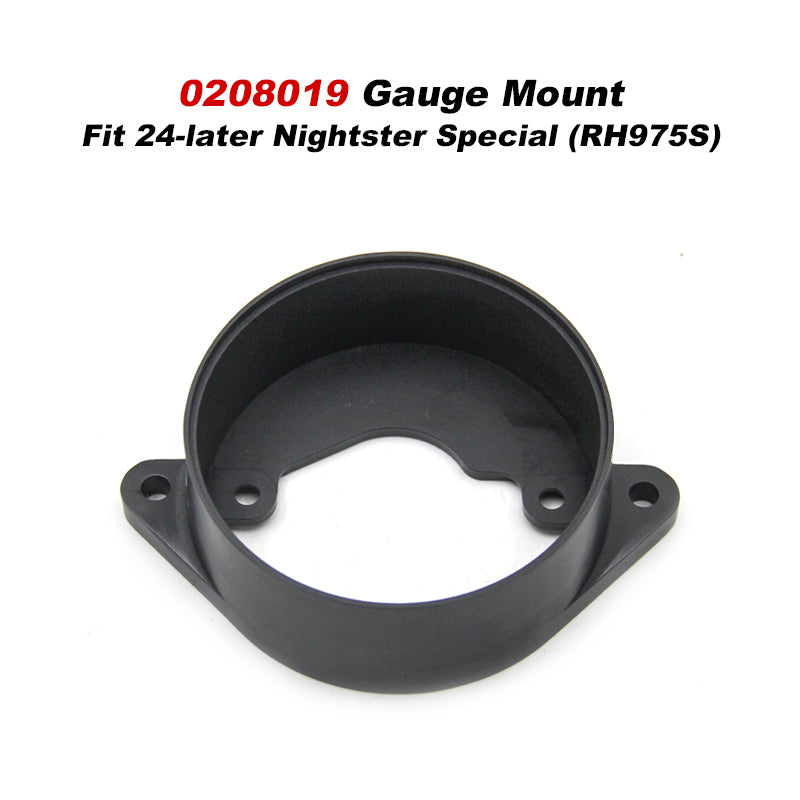 Chiefdom Black Aluminum Alloy Flat Riser Kit for Motorcycle 2022-UP Nightster Diameter 1" Handlebar Risers Gauge Mounts Fit RH975