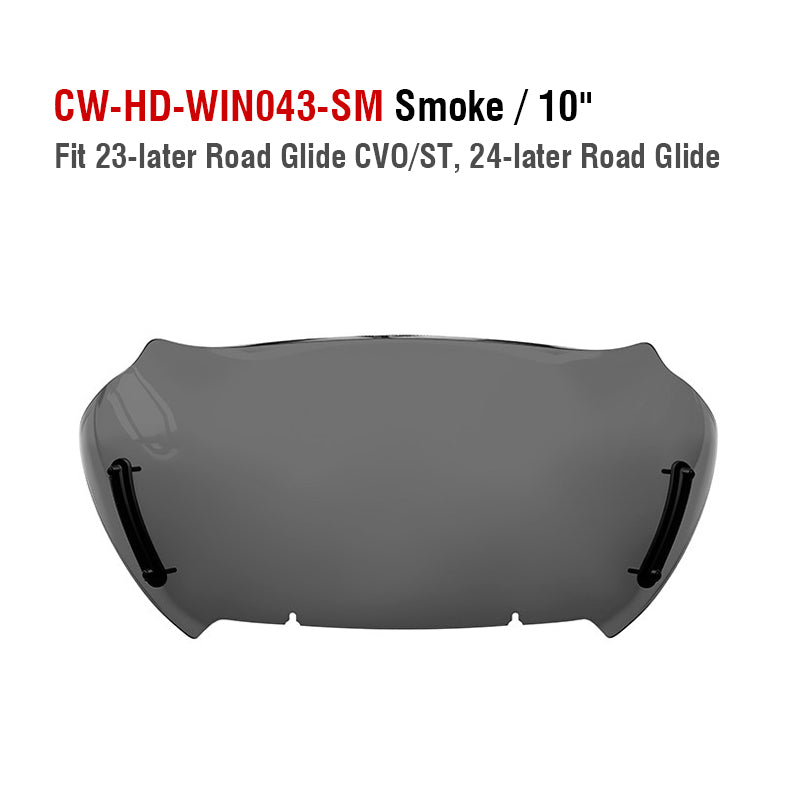 H-D 23.5-later Road Glide 121CVO Motorcycle 10inch Colors Windshield 2024+ FLTRXSTSE Wind Deflector New